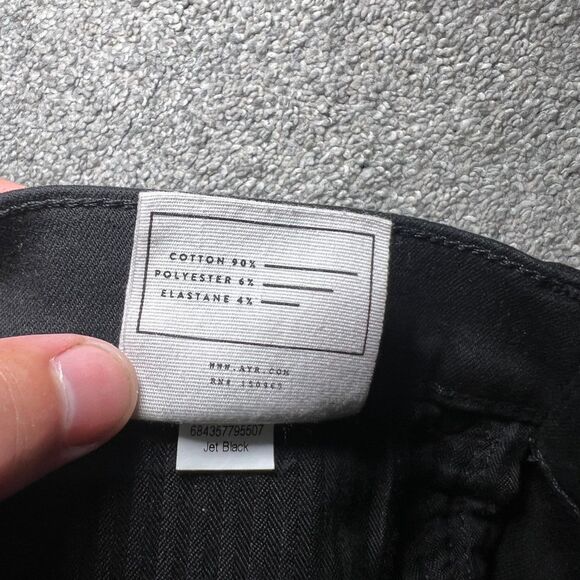 Ayr Jeans Women 29 Black Pants The Skinny Stretch Preppy Classic Capsule Staple - Picture 5 of 9